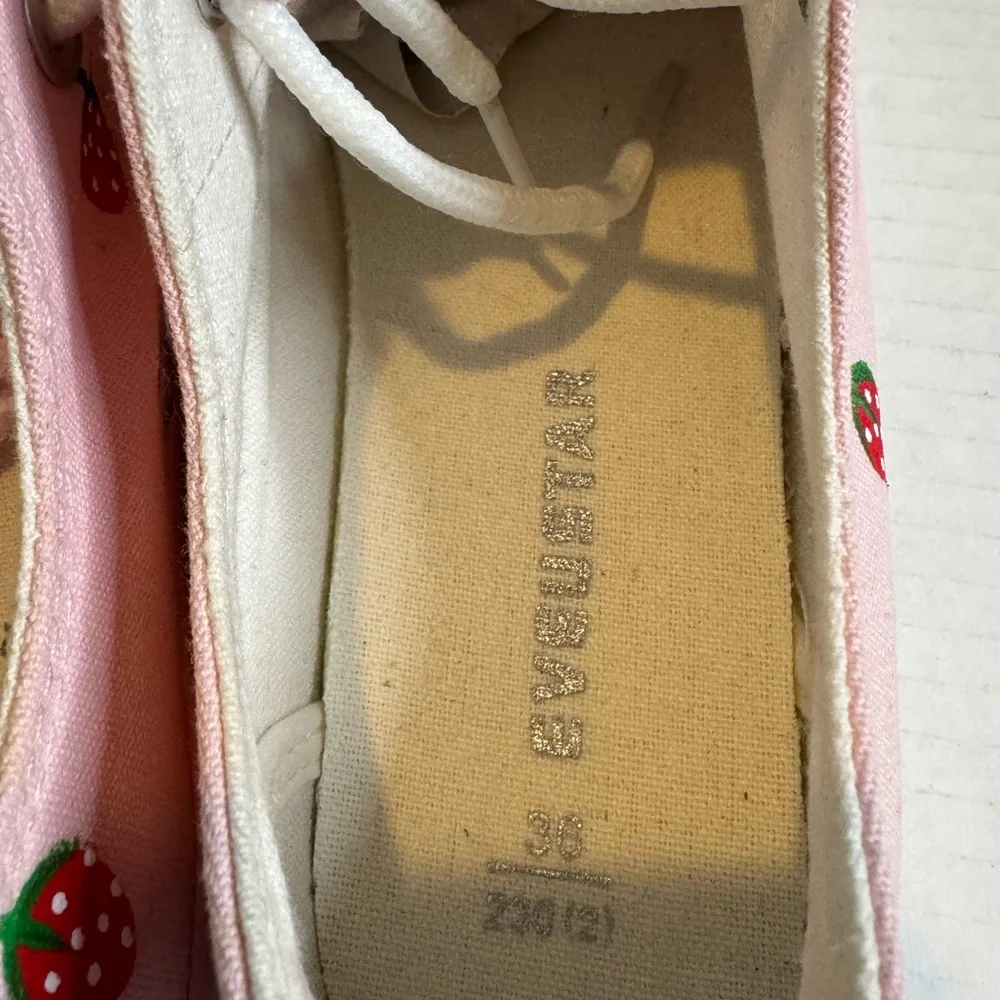 Pink Kids Shoes with White Accents - Picture 4 of 14